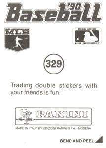 1990 Panini Stickers #329 Pirates Logo Back