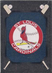 1990 Panini Stickers #342 Cardinals Logo Front