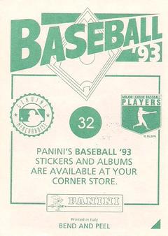 1993 Panini Stickers #32 Derek Bell Back