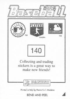 1994 Panini Stickers #140 Paul Molitor Back