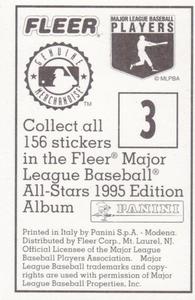 1995 Fleer Panini Stickers #3 Rod Beck Back