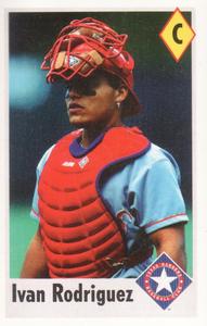 1995 Fleer Panini Stickers #28 Ivan Rodriguez Front