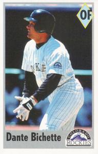 1995 Fleer Panini Stickers #71 Dante Bichette Front