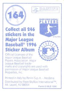 1996 Panini Stickers #164 Alex Gonzalez Back
