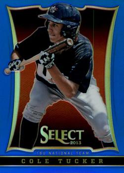 2013 Panini USA Baseball - Select Preview Blue Prizms #100 Cole Tucker Front