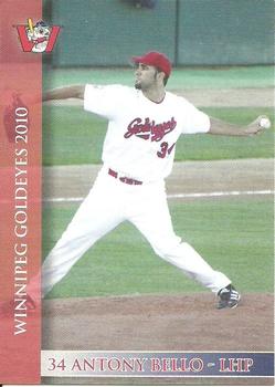 2010 Winnipeg Goldeyes #NNO Antony Bello Front