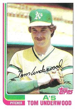 1982 Topps #757 Tom Underwood Front