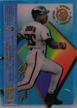 1995 Stadium Club - Clear Cut Members Only #27 Barry Bonds Back