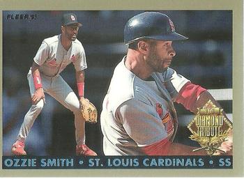 1993 Fleer Final Edition - Diamond Tribute #8 Ozzie Smith Front