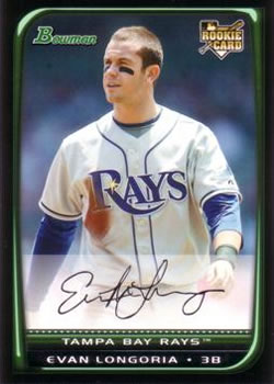 2008 Bowman Draft Picks & Prospects #BDP27 Evan Longoria Front