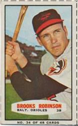 1966 Bazooka #34 Brooks Robinson    Front