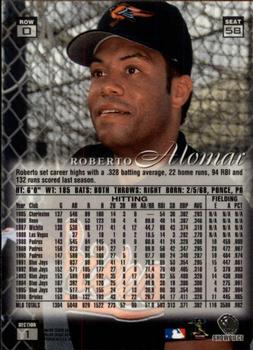 1997 Flair Showcase - Flair Showcase Row 0 (Showcase) #58 Roberto Alomar Back