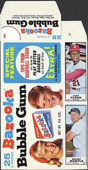 1968 Bazooka - Bazooka Panels #11 Jim Lonborg / Curt Flood / Joe Horlen / Mickey Mantle / Jim Wynn Front