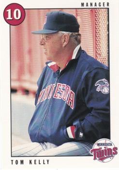 1996 Marquette Bank Minnesota Twins #3 Tom Kelly Front