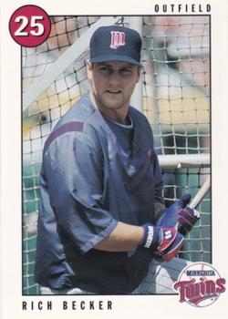 1996 Marquette Bank Minnesota Twins #7 Rich Becker Front