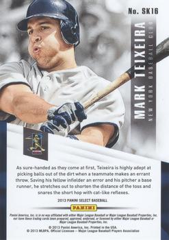 2013 Panini Select - Skills #SK16 Mark Teixeira Back