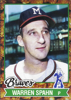 1982 Topps Cracker Jack #16 Warren Spahn  Front