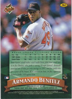 1998 Finest - Refractors #267 Armando Benitez Back