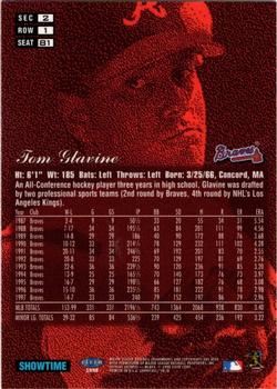 1998 Flair Showcase - Flair Showcase Row 1 (Grace) #81 Tom Glavine Back