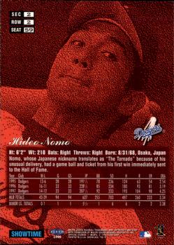 1998 Flair Showcase - Flair Showcase Row 2 (Style) #59 Hideo Nomo Back