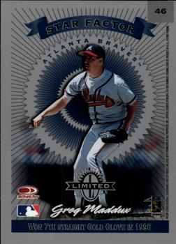 1997 Donruss Limited #46 Greg Maddux Back