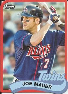 2014 Topps - 1989 Topps Die Cut Minis #TM-43 Joe Mauer Front