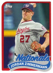 2014 Topps - 1989 Topps Die Cut Minis #TM-95 Jordan Zimmermann Front