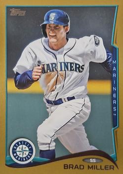 2014 Topps - Gold #342 Brad Miller Front