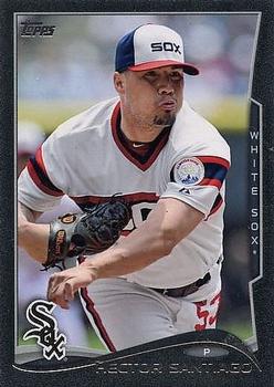 2014 Topps - Black #320 Hector Santiago Front