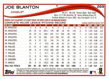 2014 Topps - Red Foil #269 Joe Blanton Back