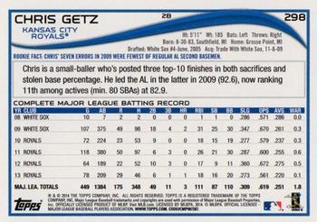 2014 Topps - Red Foil #298 Chris Getz Back