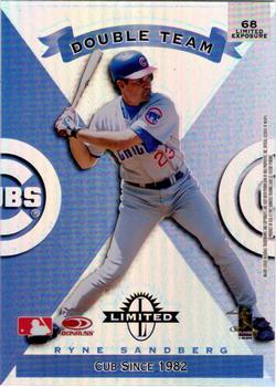 1997 Donruss Limited - Limited Exposure #68 Sammy Sosa / Ryne Sandberg Back