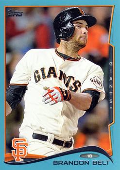 2014 Topps - Blue #284 Brandon Belt Front