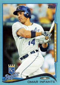 2014 Topps - Blue #433 Omar Infante Front