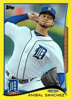 2014 Topps - Yellow #81 Anibal Sanchez Front