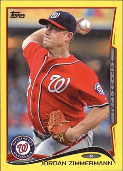 2014 Topps - Yellow #107 Jordan Zimmermann Front