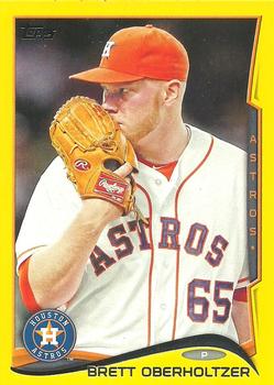 2014 Topps - Yellow #115 Brett Oberholtzer Front