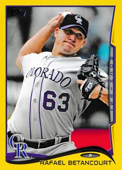 2014 Topps - Yellow #139 Rafael Betancourt Front