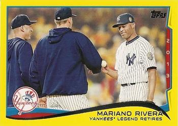 2014 Topps - Yellow #321 Mariano Rivera Front