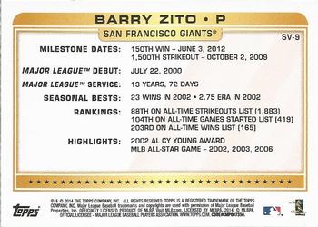 2014 Topps - Super Veteran #SV-9 Barry Zito Back