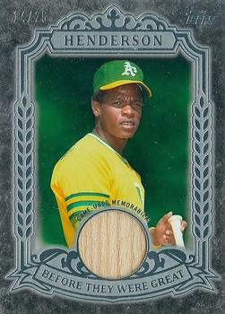 2014 Topps - Before They Were Great Relics #BGR-RH Rickey Henderson Front