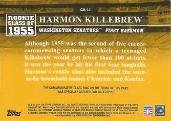 2014 Topps - Class Rings Silver #CR-11 Harmon Killebrew Back