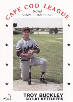 1988 P & L Promotions Cape Cod League #170 Troy Buckley Front