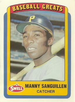 1990 Swell Baseball Greats #126 Manny Sanguillen Front