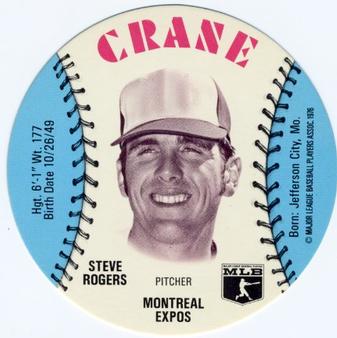 1976 Crane Potato Chips Discs #NNO Steve Rogers Front