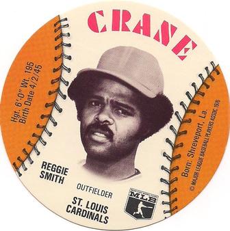 1976 Crane Potato Chips Discs #NNO Reggie Smith Front