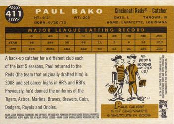 2009 Topps Heritage #411 Paul Bako Back