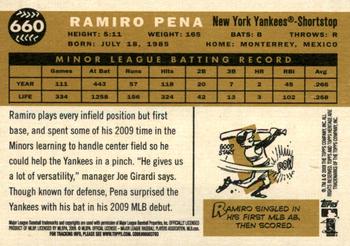 2009 Topps Heritage #660 Ramiro Pena Back