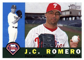 2009 Topps Heritage #416 J.C. Romero Front