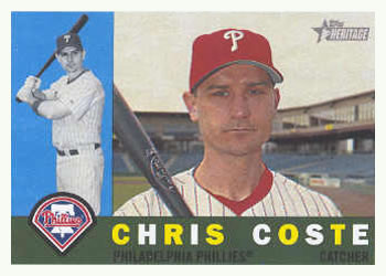 2009 Topps Heritage #438 Chris Coste Front